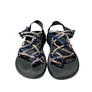 Chaco Women's Sandals - Navy and Multicolor size 9